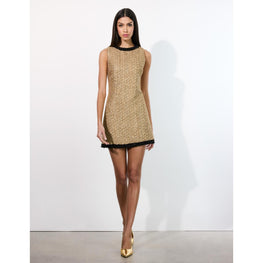 Women Clyde Aline Shift Dress Embell Trim - Gold [價格已含稅]