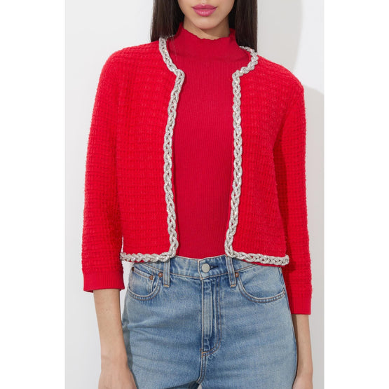 Women Akira Embellished Cardi - Red [價格已含稅]