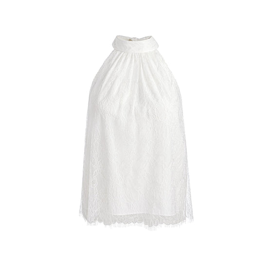 Women Maris Halter Neck Gathered Top - White [價格已含稅]