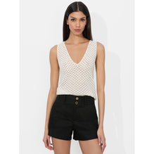 Women Annalise Pointelle Vn Tank - White [價格已含稅]