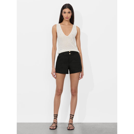 Women Annalise Pointelle Vn Tank - White [價格已含稅]