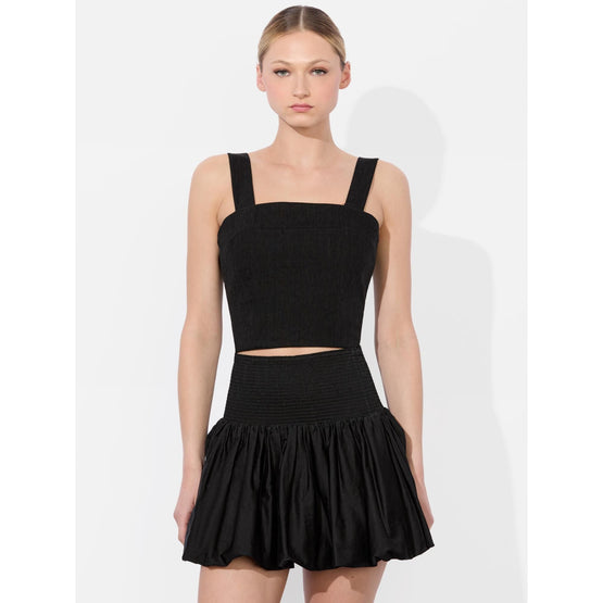 Women Natalia Lace Up Bk Cropped Top - Black [價格已含稅]