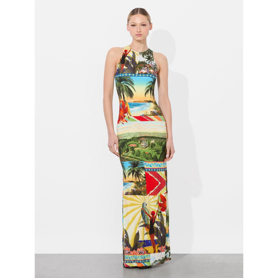 Women Pania Racer Neck Maxi Dress - Multi [價格已含稅]