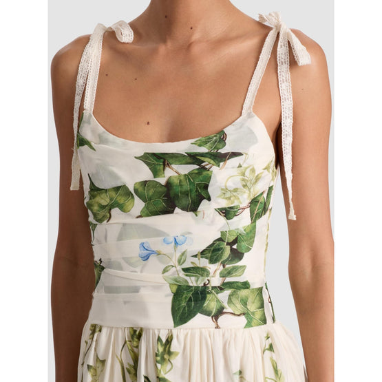 Women Haven Tie Shldr Flared Midi Dress - White [價格已含稅]