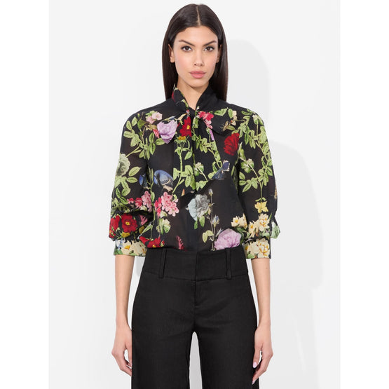 Women Lloyd Slit Sleeve Btn Dwn Blouse - Multi [價格已含稅]
