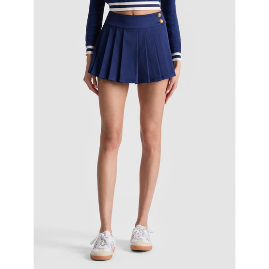 Women Noah Pleated Mini Skirt - Blue [價格已含稅]