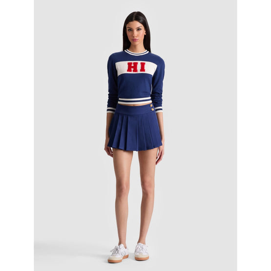 Women Noah Pleated Mini Skirt - Blue [價格已含稅]