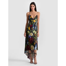 Women Luciana Deep V Asymm Slip Dress - Black, Multi [價格已含稅]