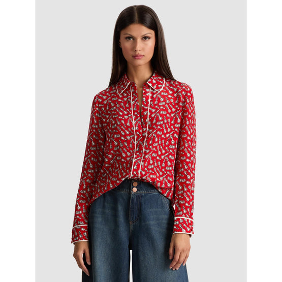 Women Willa Plt Top Piping - Red [價格已含稅]