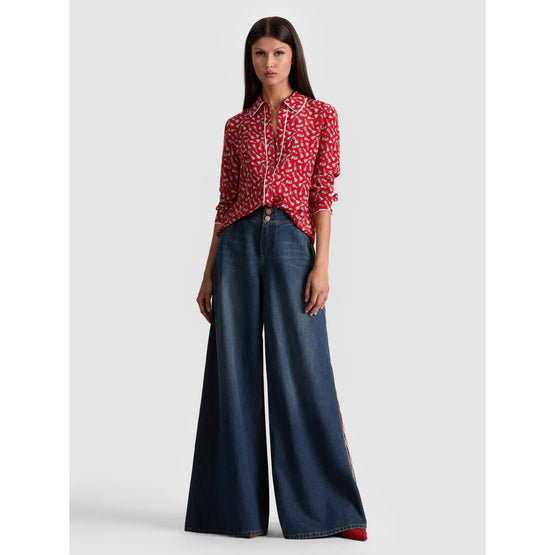Women Willa Plt Top Piping - Red [價格已含稅]