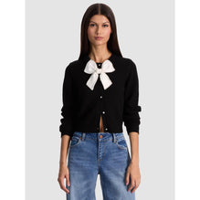 Women Dollie Cardigan With Bow - Black/Multi [價格已含稅]
