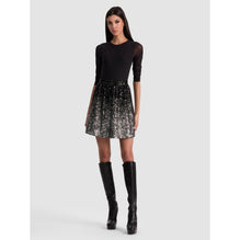 Women Chara Embell Crew Neck Ls Party Dress - Black/Multi [價格已含稅]