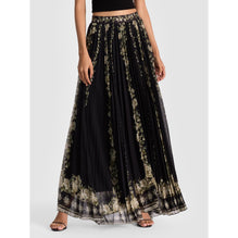 Women Katz Wwb Snbrst Pltd Maxi Skt - Black, Tan [價格已含稅]