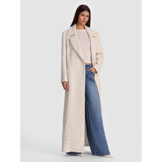 Women Nicholas Embell Dbl Brstd Long Coat - White [價格已含稅]