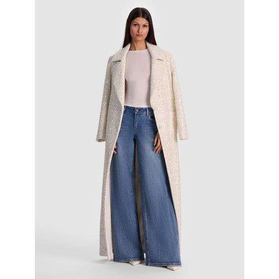 Women Nicholas Embell Dbl Brstd Long Coat - White [價格已含稅]