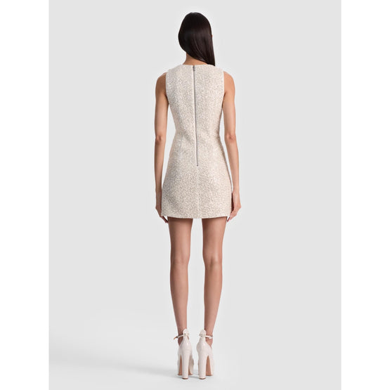 Women Cade Embell Sleeveless Shift Mini Dress - White [價格已含稅]