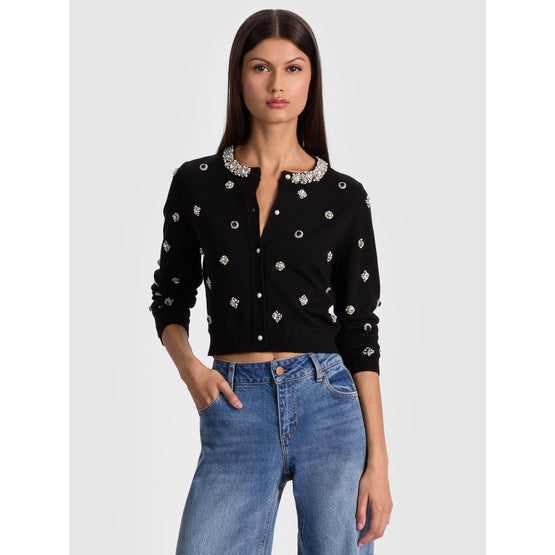 Women Dollie Embellished Cardigan - Black [價格已含稅]