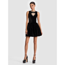 Women Ella Embell Sleeveless Drop Waist Mini Dress - Black [價格已含稅]