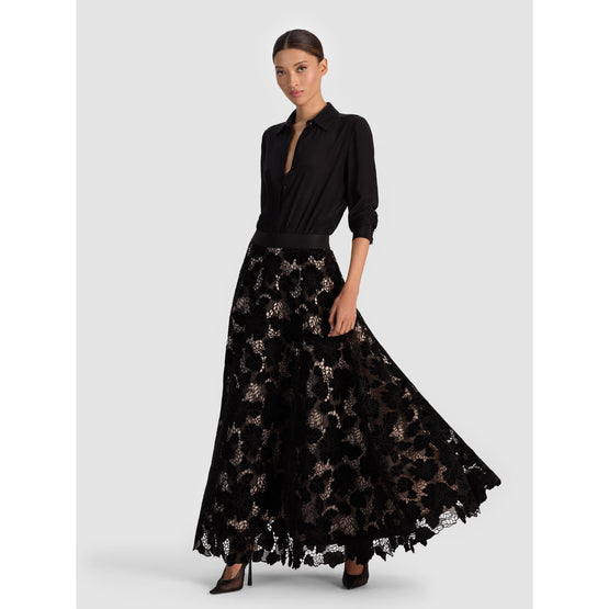 Women Lorena Drop Waist Skirt - Black [價格已含稅]
