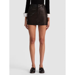 Women Joss Hr Lthr Mini Skirt - Black [價格已含稅]