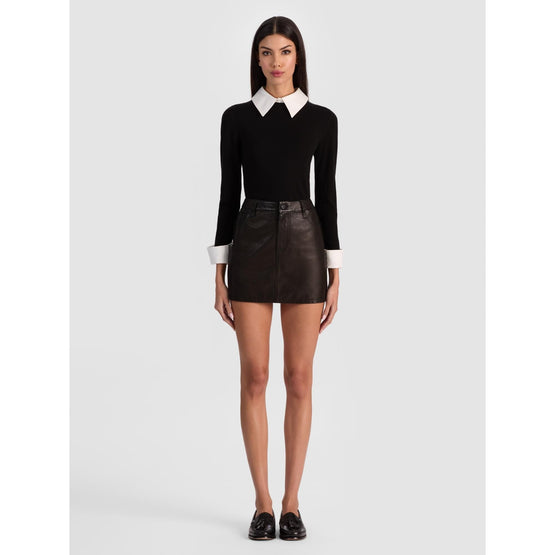 Women Joss Hr Lthr Mini Skirt - Black [價格已含稅]
