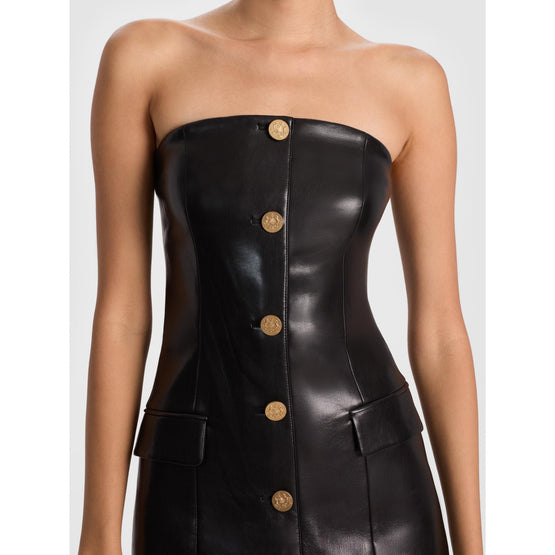 Women Madison Vgn Strapless Btn Down Mini Blazer Dress - Black [價格已含稅]
