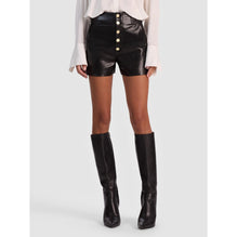 Women Baylor Ultra Hr Vgn Leather Btn Corset Short - Black [價格已含稅]