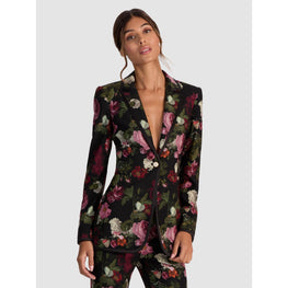 Women Breann Long Fitted Blazer - Black/Multi [價格已含稅]