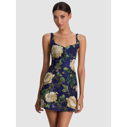 Women Eve Sweetheart Embell Mini Dress - Blue [價格已含稅]