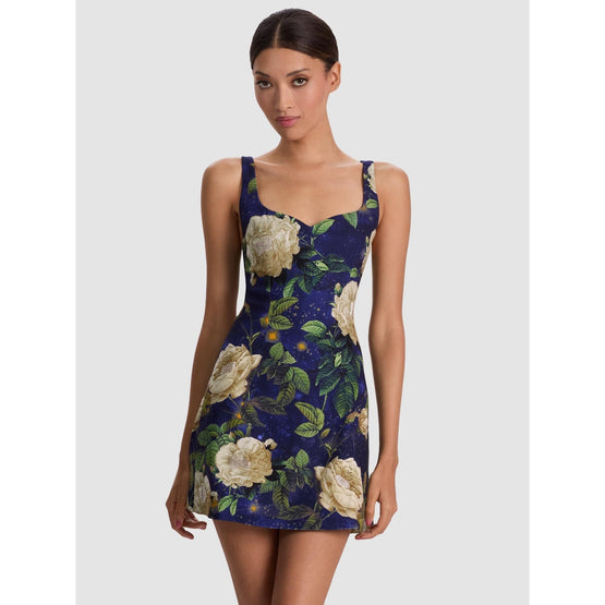 Women Eve Sweetheart Embell Mini Dress - Blue [價格已含稅]