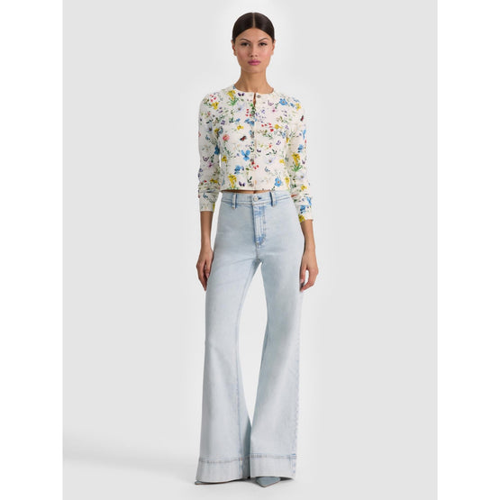 Women Carson Printed Cardigan - White, Multi [價格已含稅]