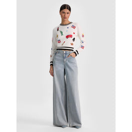 Women Carolann Americana Shrunken Pullover - Multi [價格已含稅]