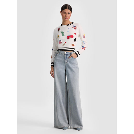 Women Carolann Americana Shrunken Pullover - Multi [價格已含稅]