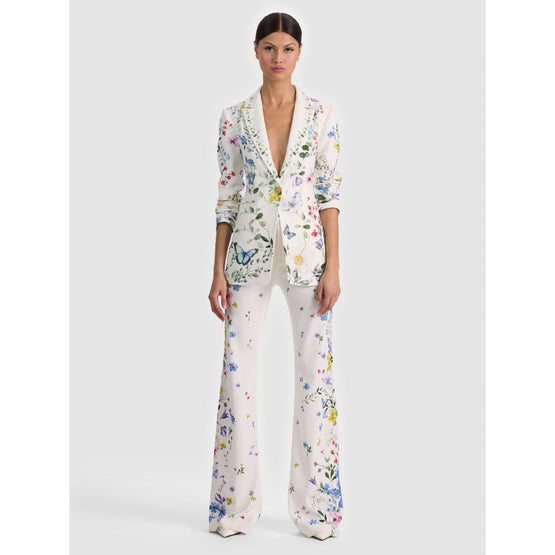 Women Breann Long Fitted Blazer - White, Multi [價格已含稅]