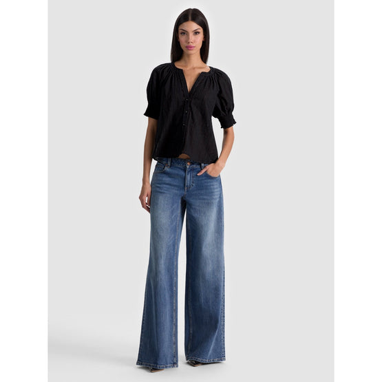 Women Thalia Puff Sleeve Btn Dwn Blouse - Black [價格已含稅]