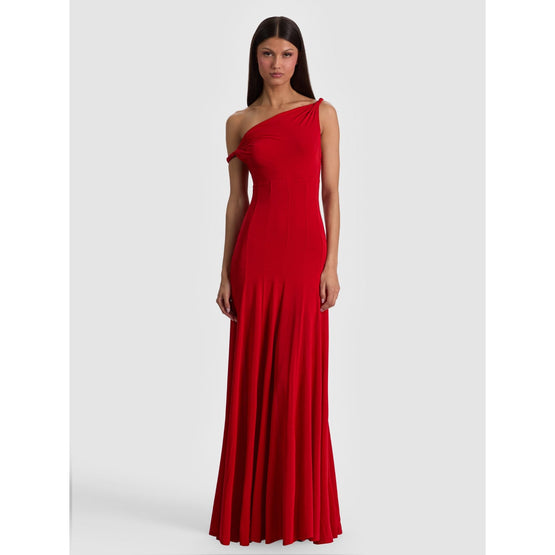 Women Noelia Twist Strap Paneled Maxi Dress - Red [價格已含稅]