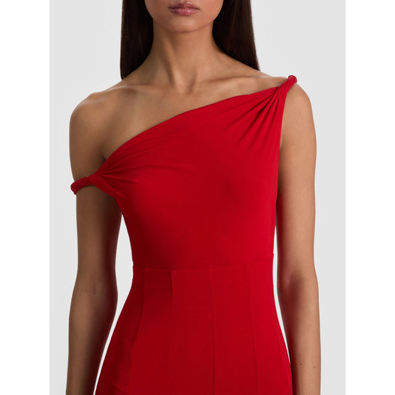 Women Noelia Twist Strap Paneled Maxi Dress - Red [價格已含稅]