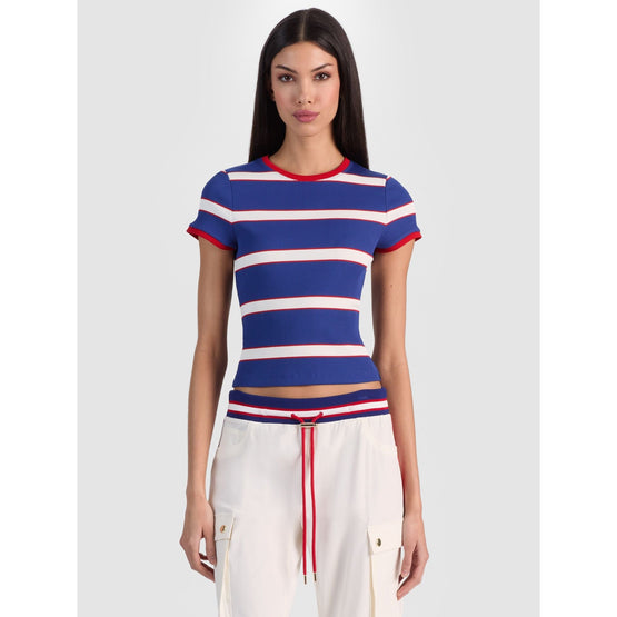 Women Onie Baby Ringer Tee - Blue [價格已含稅]