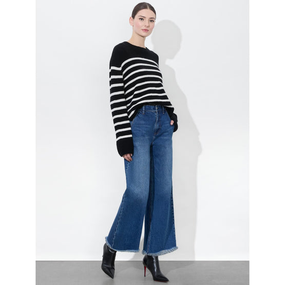 Women Emory Hr Wide Leg Stove Pipe Cropped Jean - Multi [價格已含稅]