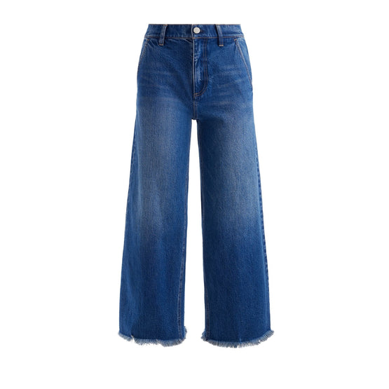 Women Emory Hr Wide Leg Stove Pipe Cropped Jean - Multi [價格已含稅]