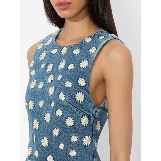 Women Wynell Embr Sleeveless Fitted Dress - Blue [價格已含稅]