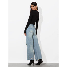 Women Devoe Mr Ankle Length Jean Raw Hem - Blue [價格已含稅]