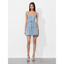 Women Shanti Btn Ft Tiered Mini Dress - Blue [價格已含稅]