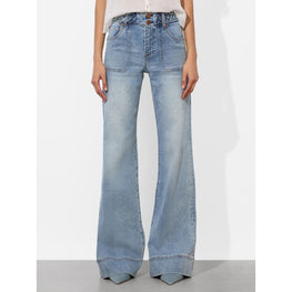 Women Juno Hr Braided Wb Patch Pkt Jean - Blue [價格已含稅]