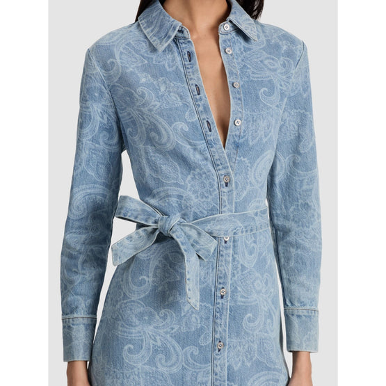 Women Chassidy Maxi Denim Shirt Dress - Blue [價格已含稅]