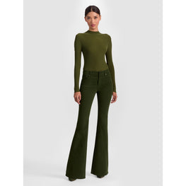 Women Roseline Mr Skinny Flare Jean - Green [價格已含稅]