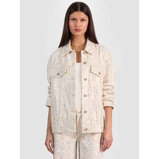 Women Jeff Embell Oversized Denim Jacket - Multi [價格已含稅]