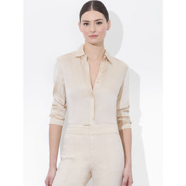 Women Brady Slim Button Down - Tan [價格已含稅]