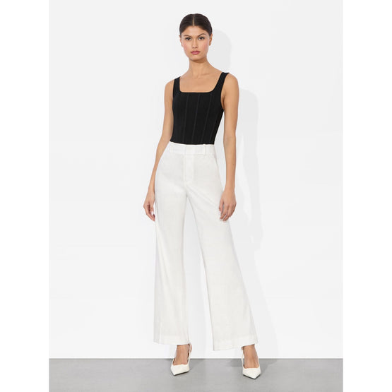 Women Quinn Hr Ankle Length Kick Flare Pant - White [價格已含稅]