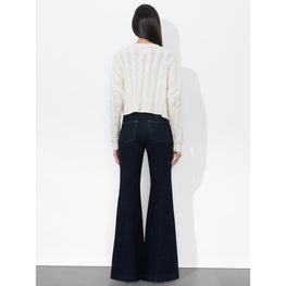 Women Cecilie Crop Cable Cardigan - White, Multi [價格已含稅]